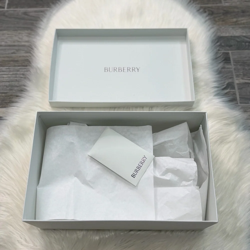 Burberry White Shoe or Storage Box